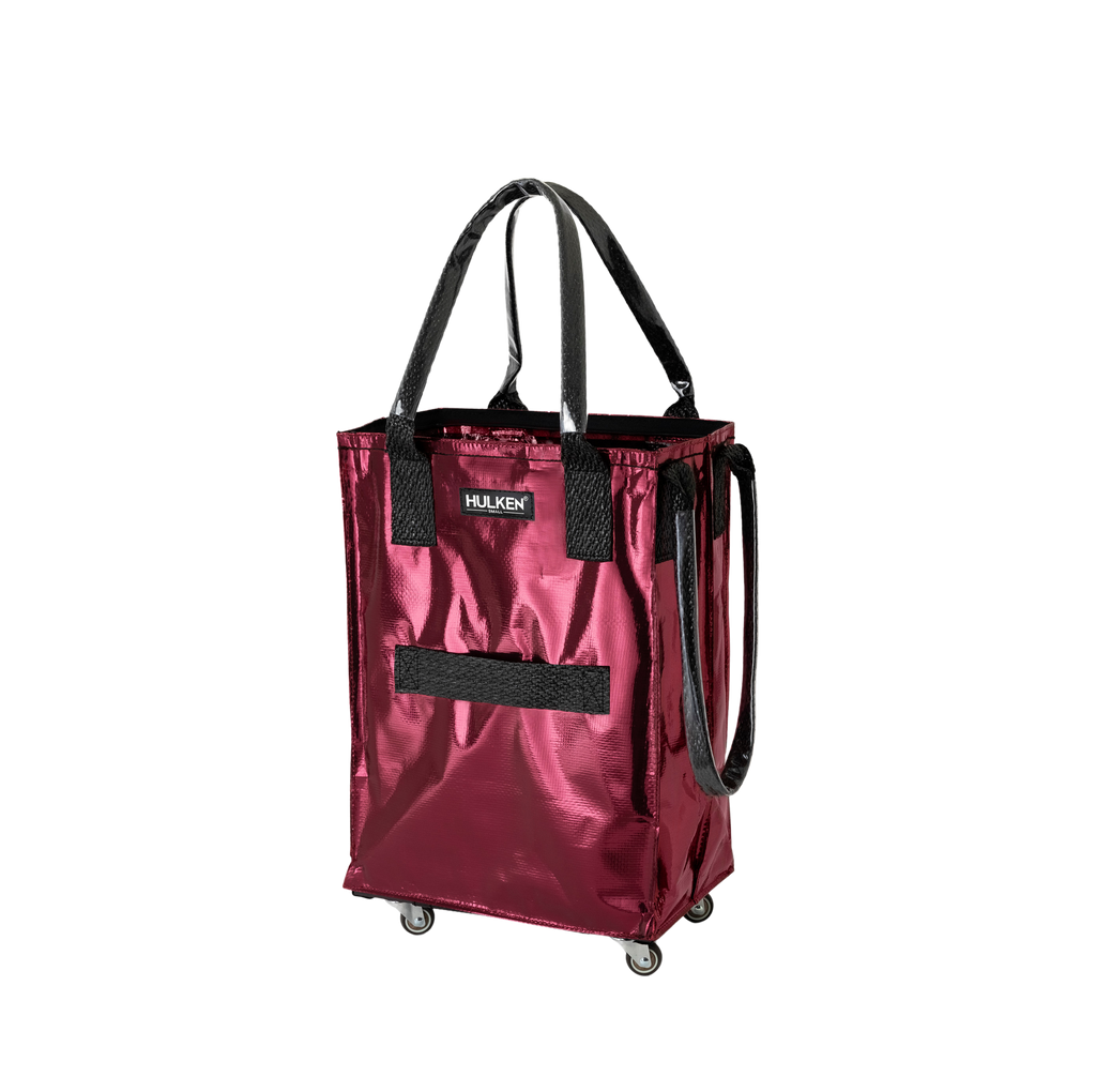 Cosmic Red Tote Bag | Foldable Bag on Wheels – Hulken®