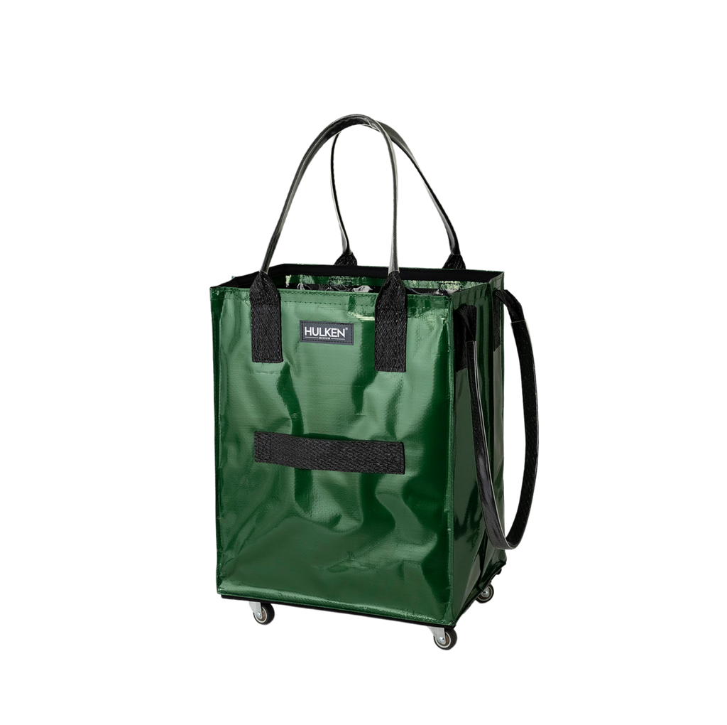 Durable Green Tote Bag | Rolling Bag on Wheels – Hulken®