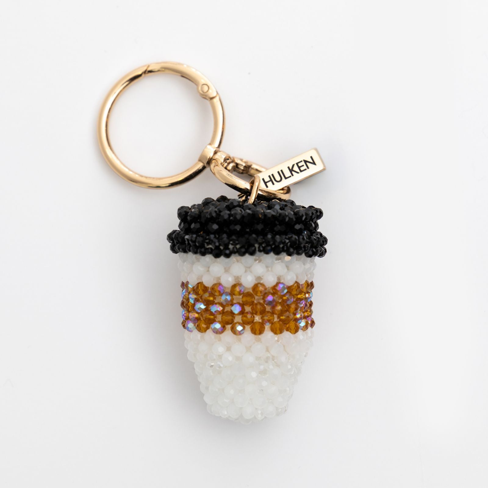 Coffee Cup Beaded Bag Charm for Totes | Hulken®