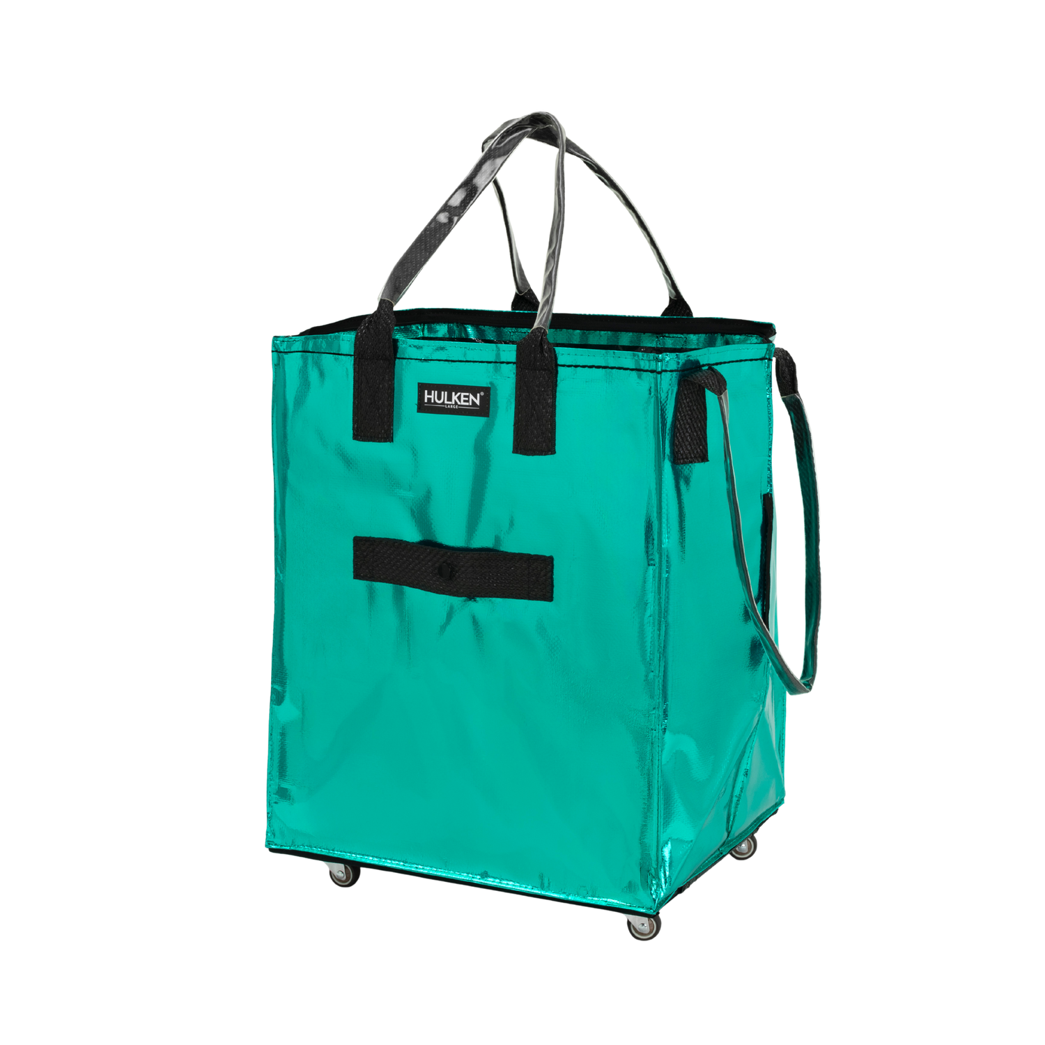 エコバッグ hulu Teal Tote Bag | Foldable Rolling Bag on Wheels - Hulken®