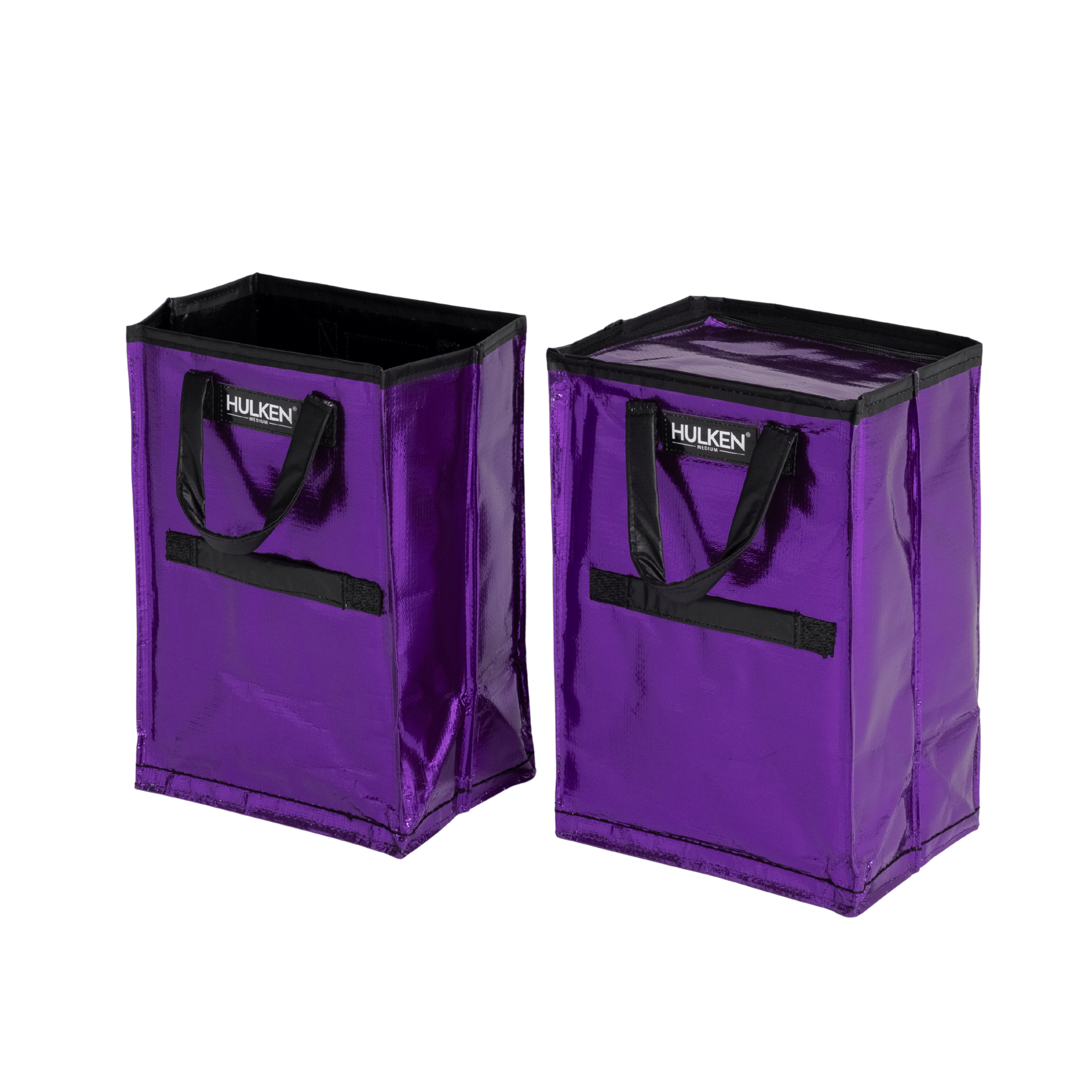 Two purple storage inserts