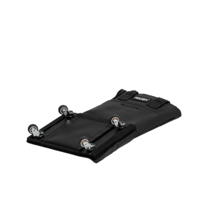 Black Travel Rolling Tote folded