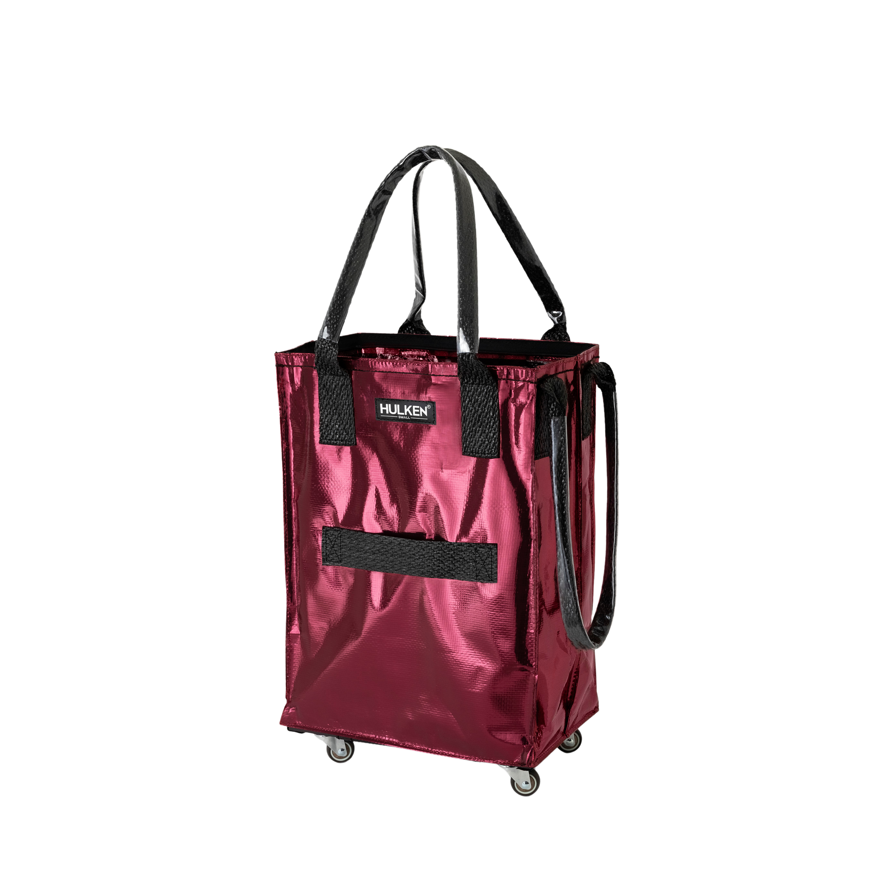 Cosmic Red Tote Bag | Foldable Bag on Wheels – Hulken®