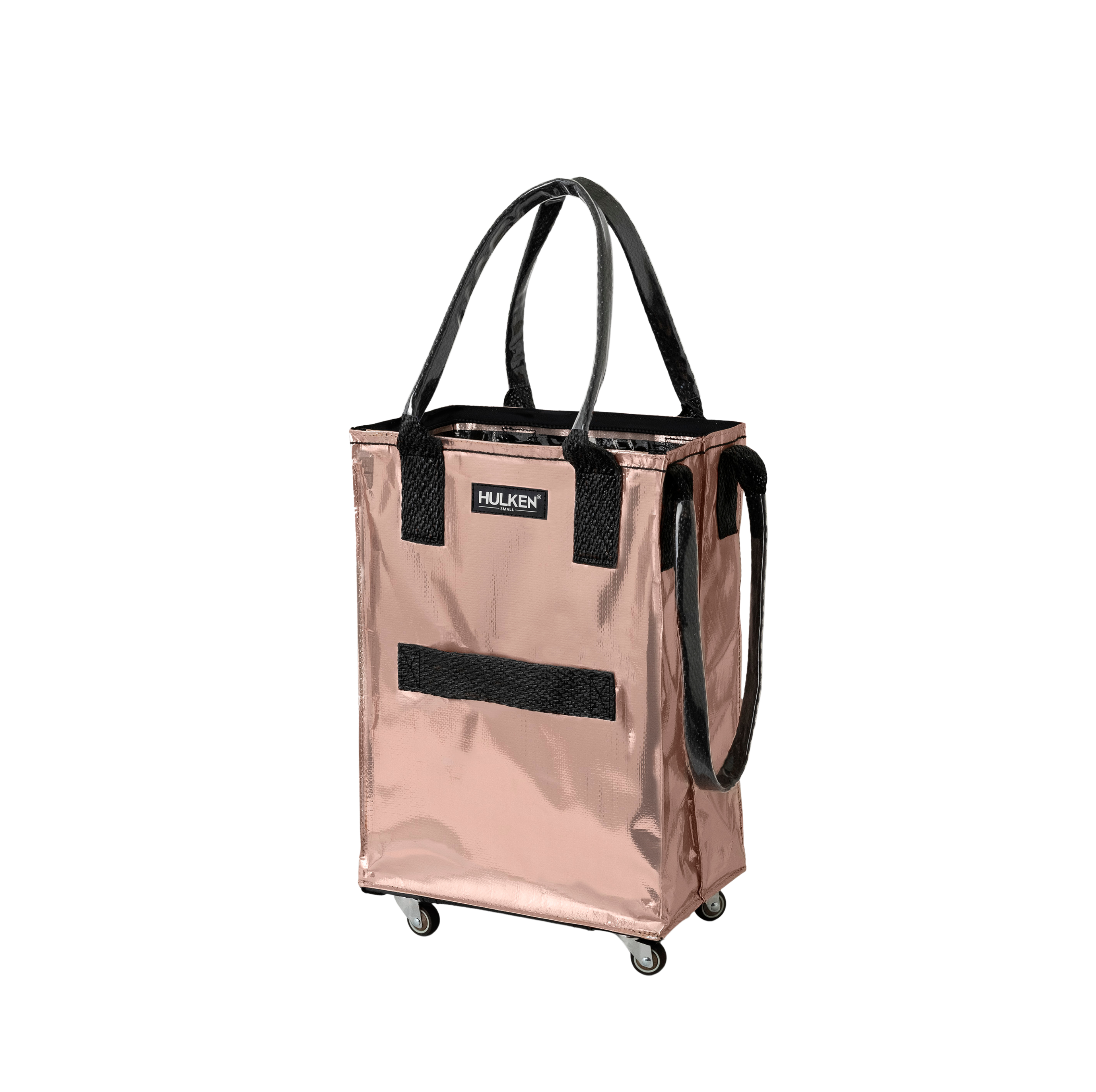 Rose Gold Tote Bag | Stylish Foldable Bag on Wheels – Hulken®