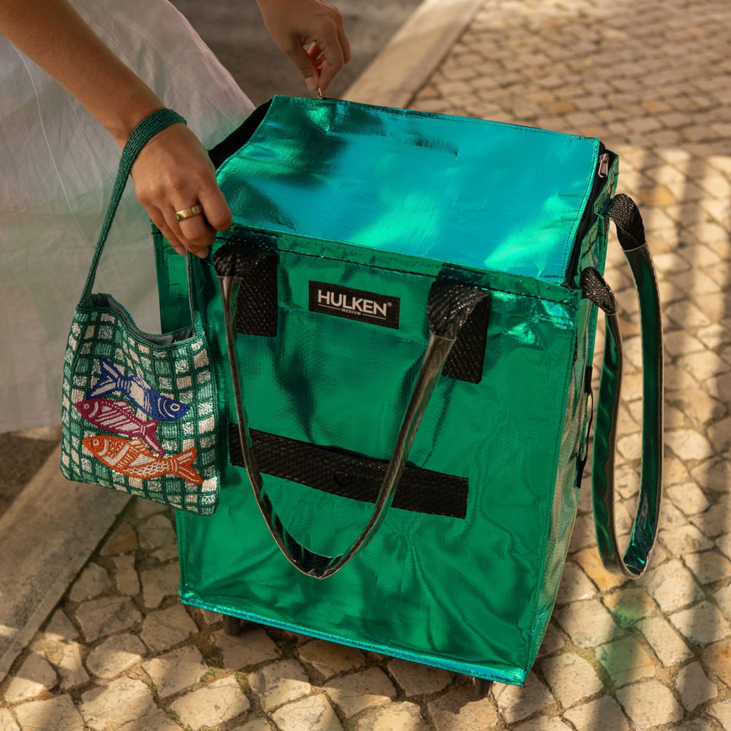 Teal Hulken Tote